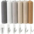 6-Pack Kitchen Towel Set with Wall Hooks, 100% Cotton