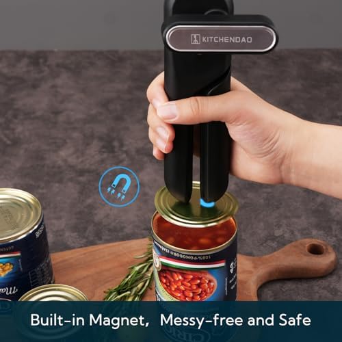 KITCHENDAO Replaceable Can Opener with 2 Extra Blades, Super Sharp