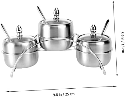 Stainless Steel Spice Rack Organizer Set, European Style Condiment