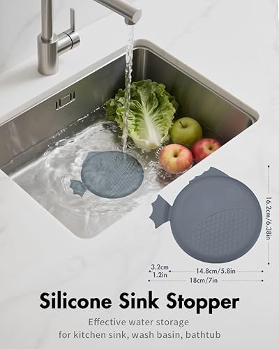 Kitchen Sink Drain Strainer Stopper,Patented Reversible Chain Mesh