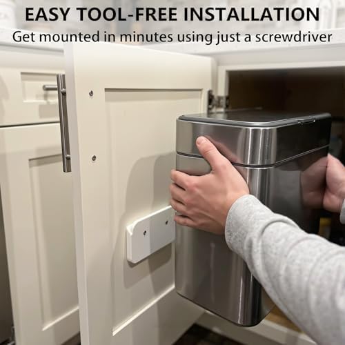 Compost Caddy Mount Compatible with Simplehuman, Under Cabinet Compost