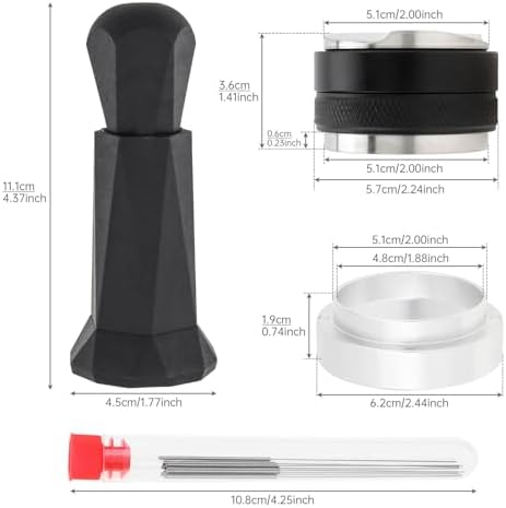51mm Espresso Tamper and Distributor Tool Set, Coffee Tamper Leveler
