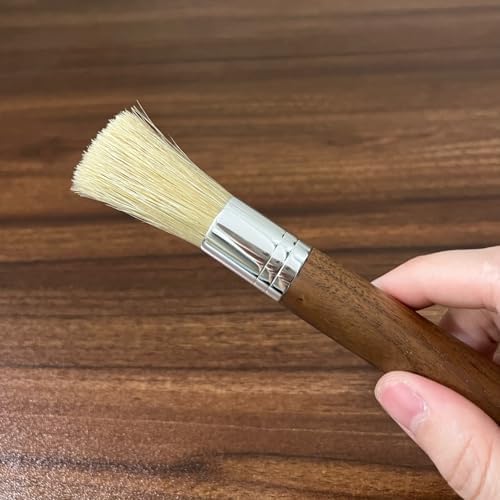 Coffee Grinder Cleaning Brush Set, Walnut Wood Handle
