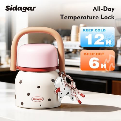 24 oz Insulated Food Jar, Lunch Container with Handle, Pink
