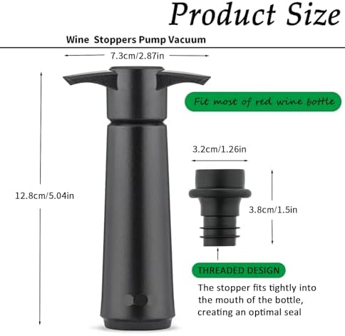 Wine Saver Vacuum Pump Set with 24 Reusable Silicone Stoppers