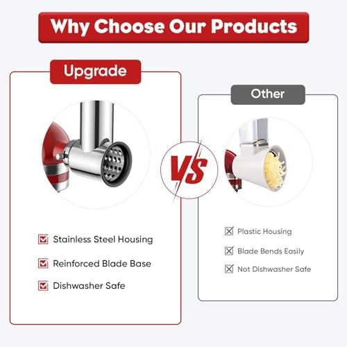InnoMoon Slicer Shredder Attachment for KitchenAid Mixer