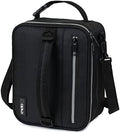 opux Insulated Lunch Bag for Men Women Kids, Soft Lunch Box, Black