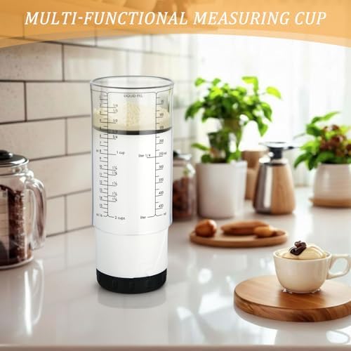 6 Pcs Adjustable Push up Measuring Cup Set 1 Measure Cup 5 Measure