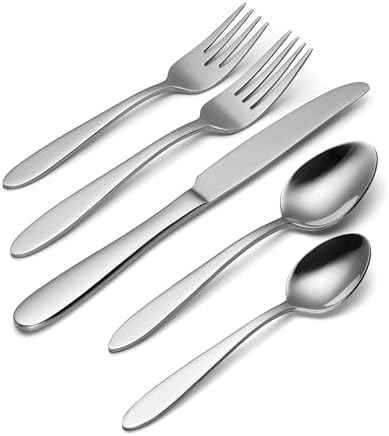 Oneida Mooncrest 45-Piece 18/0 Silverware Set for 8, Flatware