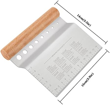Stainless Steel Pastry Scraper, Dough/Pastry/Bread Bench