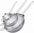 Walfos Fine Mesh Strainers Set, Premium Stainless Steel Colanders and