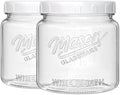 Half Gallon Glass Jar with Lid, 64 Oz Mason Jar for Pantry Storage
