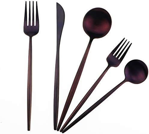 20-Piece 18/10 Stainless Steel Flatware Silverware, Luxury Dinnerware