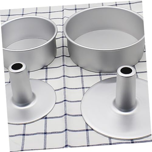 TOYANDONA DIY Baking Mold 3Pcs 6 Inch Aluminum Alloy round Cake Pans