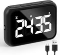 USB Rechargeable Digital Kitchen Timer, Large LCD Display