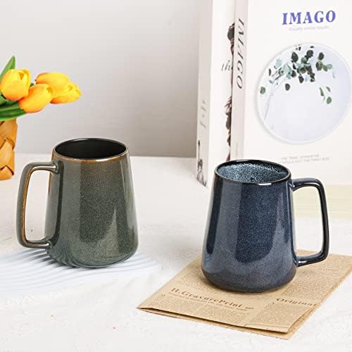 Large Ceramics Coffee Mugs,24 oz,Large Handle Design,Extra Large Tea