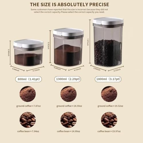 8oz Coffee Canister, Airtight Storage Container, 800ml