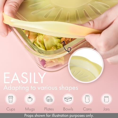 Green Hearth Reusable Silicone Lids, 6-Piece