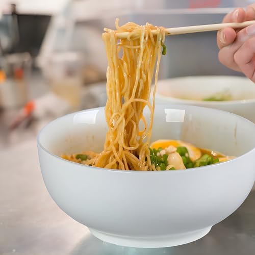 60 oz Large Pho Soup Bowls, Large Ramen Bowls, Off-White Big Ceramic