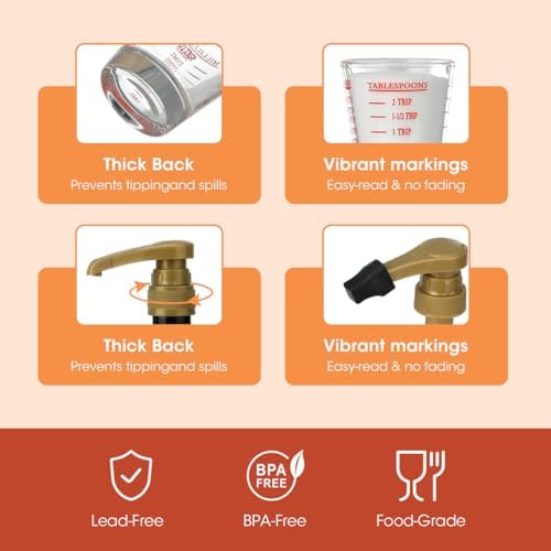 Aieve Shot Glass Set Compatible with MaryRuth Liquid Multivitamin 30
