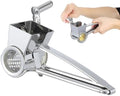 PRETYZOOM Stainless Steel Manual Rotary Cheese Grater