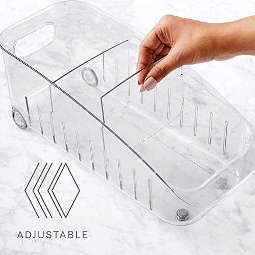 YouCopia RollOut Fridge Drawer 6", BPA-Free Clear Rolling Refrigerator
