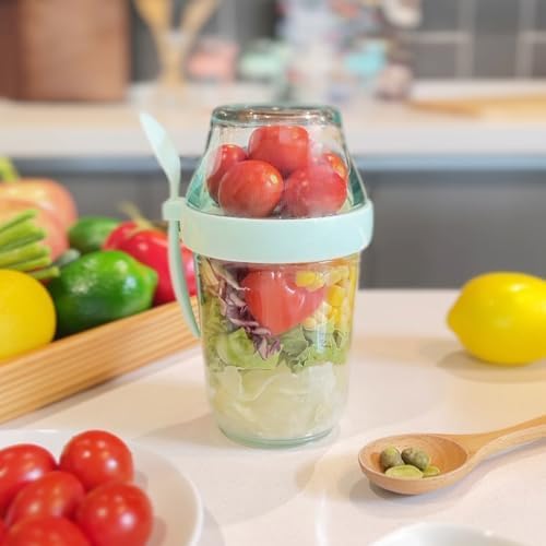 Felli On the Go Yogurt Parfait Snack Cups with Lid, Reusable Acrylic