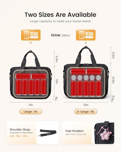 LOVEVOOK Insulated Lunch Bag, Large, Leakproof