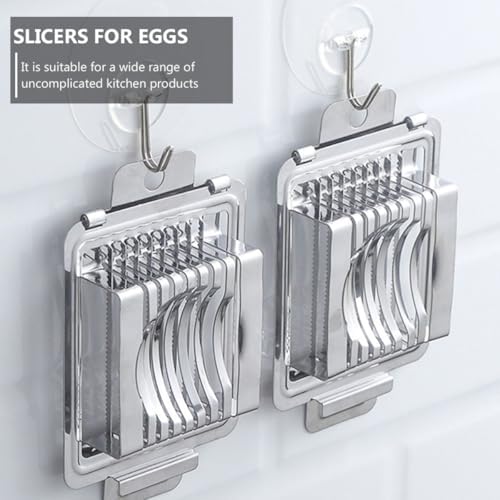 Stainless Steel Egg Slicer for Even Slices Xmas with 8 Cutting Wires