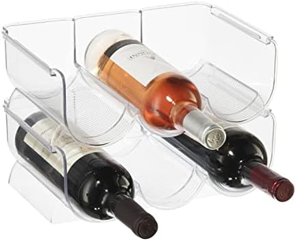 Oggi Bottle Rack for Wine, 6 Bottle Wine Storage - Stackable Wine