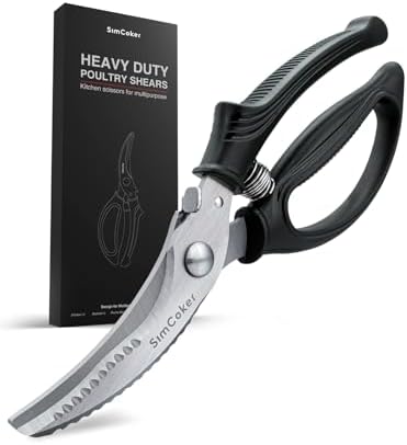 Poultry Shears, Heavy Duty Kitchen Shears With Anti-Slip Handle &