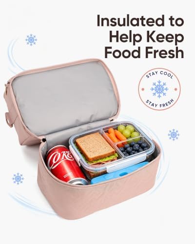 NISHEL Lunch Bag for Women, lunch box with Insulated Compartment and