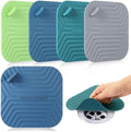 Yinkin 4 Pcs Shower Drain Cover Silicone Tub Stopper Floor Drain Cover
