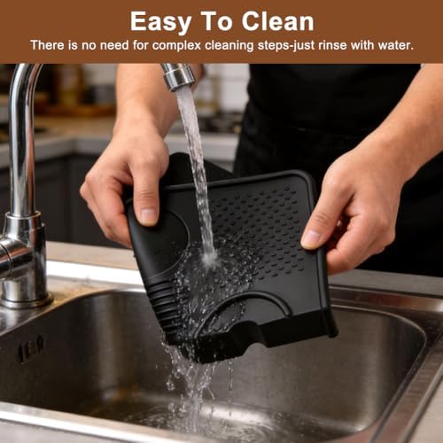 Espresso Tamping Mat, Silicone Portafilter Pad for Counter