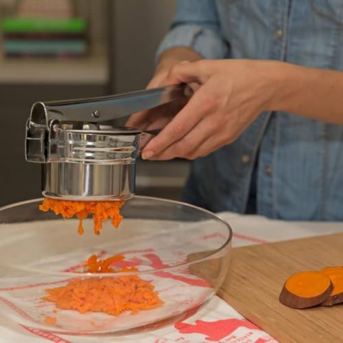 Potato Ricer 15oz, Heavy Duty Stainless Steel Potato Masher and Ricer