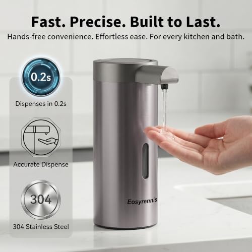 Automatic Liquid Soap Dispenser Touchless, Hands‐Free for Bathroom