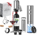 CIRCLE JOY Rechargeable Electric Wine Opener Set 8-in-1 Stainless