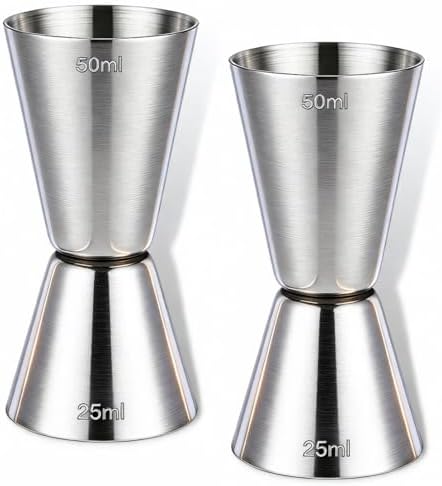 Keepatry Spirit Measures 25ml 50ml Set - 2Pack 304 Stainless Steel