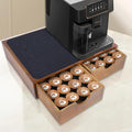 Wooden Coffee Pod Holder Drawer, K Cup Organizer Storage Box, 30 Pods