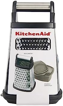 KitchenAid Box Grater, Stainless Steel, Black