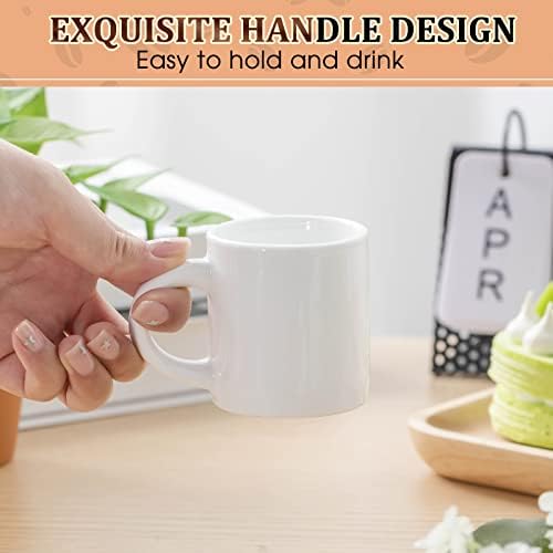 Roshtia 12 Pieces 3 oz Espresso Mugs Espresso Cups Mini Coffee Mugs