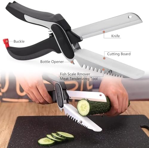 2-in-1 Kitchen Scissors with Replaceable Blades