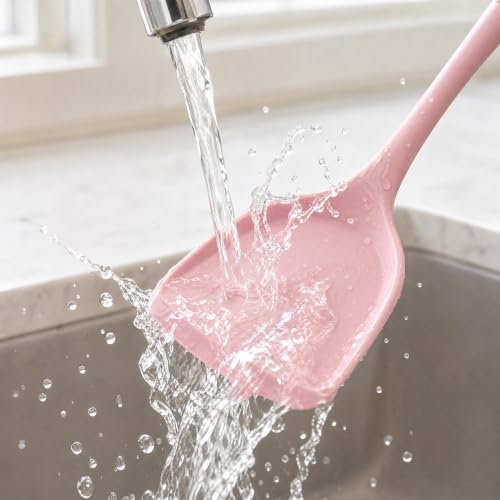 Silicone Kitchen Utensils Set, Pink