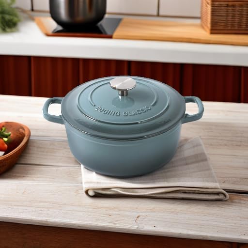 EDGING CASTING Enameled Cast Iron Covered 5.5 Quart Dutch Oven - Image 5
