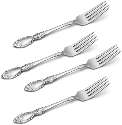 Oneida Wordsworth Dinner Forks Silverware Set for 4, Flatware