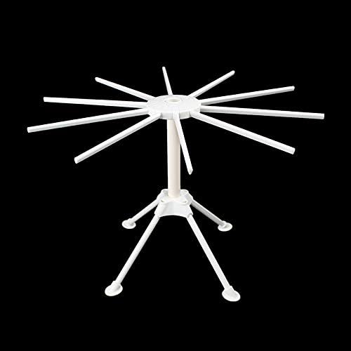 Ourokhome Collapsible Pasta Drying Rack, 10 Arms, White