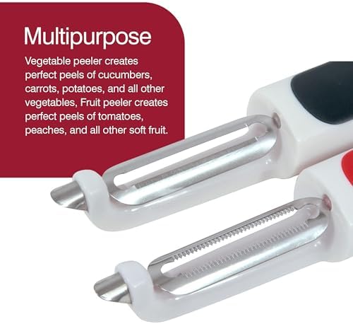 Zyliss 2-Piece Swivel & Soft-Skin Peeler Value Set - Potato, Cucumber