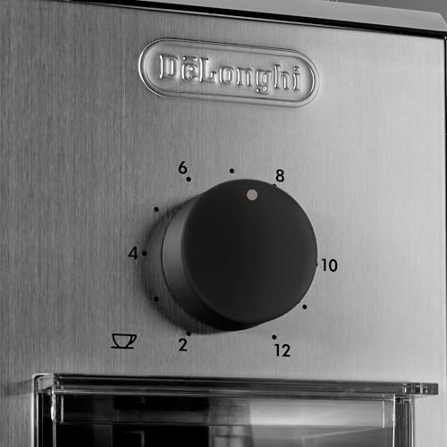 Delonghi Stainless Steel Burr Coffee Grinder, Silver