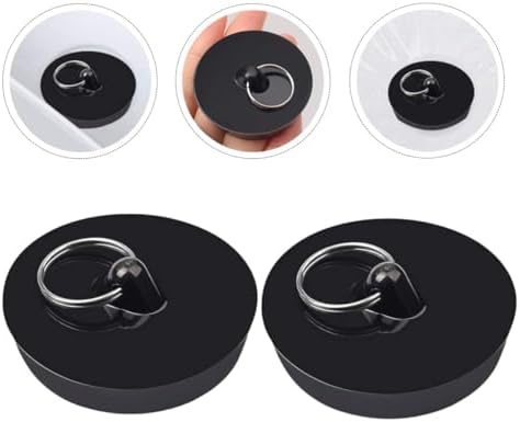 4pcs Bathtub Sink Plug with PVC Stainless Steel Seal Covers