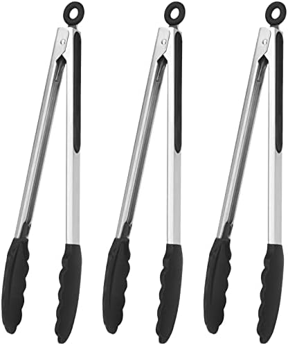 Serving Tongs, 12 Inch, 3 Pack